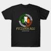 Men Black Print T-shirt Fitzgerald (Irish Legend) No-Cut Transfer Paper Print Cotton Tshirt