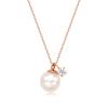 Stonehenge Silver Pearl Necklace Sc1311