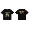 Premium Cotton Graphic Tee Streetwear Oversized Short Sleeve T-Shirt Men Loose Fit Letter Print Washed Vintage Style
