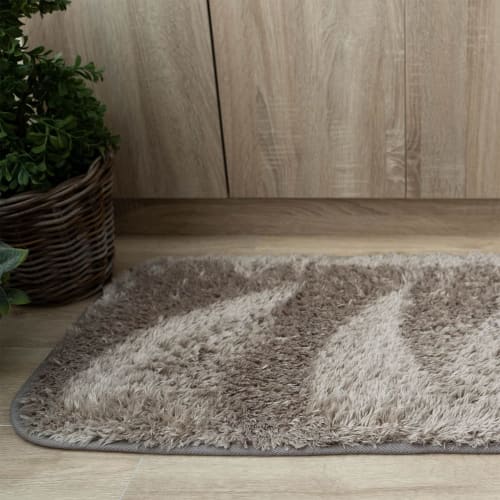 Sayan Sayan Washable Kitchen Mat, Dur?e Natural, Non-Slip, 45x240mm, Ash Beige