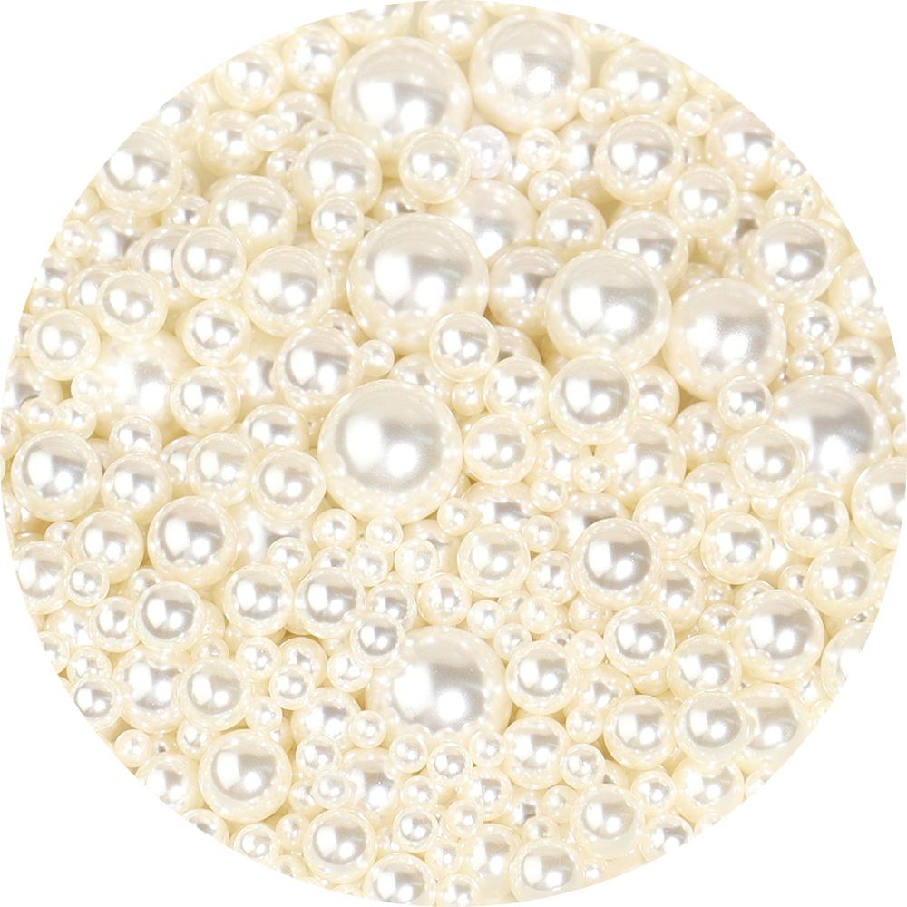 10-1000pcs/lot 1-20mm ABS Imitation Pearl Acrylic Beads No Hole Round Beads For DIY Bracelet Phone Chains Jewelry Accessories