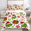 3-delige Kerst Grinch Beddengoed Sets Voor Alle Maten Nieuwe 3D Geprinte Bedsprei Dekbed Dekbedovertrek Kussensloop Slaapkamer Decoratie