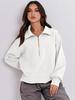 2025 Autumn European & American Women's Loose Zipper-Neck Long Sleeve Hoodie