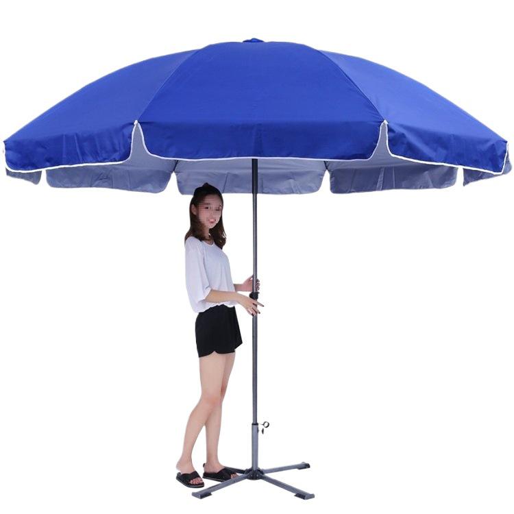 Custom Logo Double Bone Outdoor Sunshade Umbrella with Fast Shipping