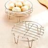 1pc Stainless Steel Steamer Rack, Multi-Use for Oven Air Fryer Baking & Vegetable Steaming, Round Dishwasher Safe Kitchen Rack