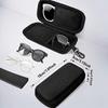Hard Shell Eyeglasses Case Shockproof Double Compartment Case  Travel Accessory
