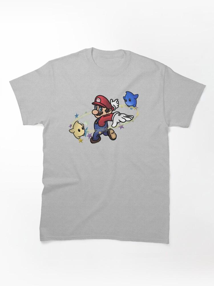 Super Smash Bros. Jumping through the galaxy with Mario Classic T-Shirt