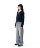 Iugamakaras Velor Collar Zip-Up Jacket (Navy)