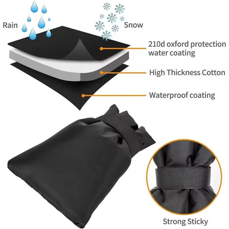 1/2/5/10Pcs Outdoor Faucet Cover Winter Freeze Protection Tap Insulated Sleeve Waterproof Anti Crack Tap Bag Pipe Protector