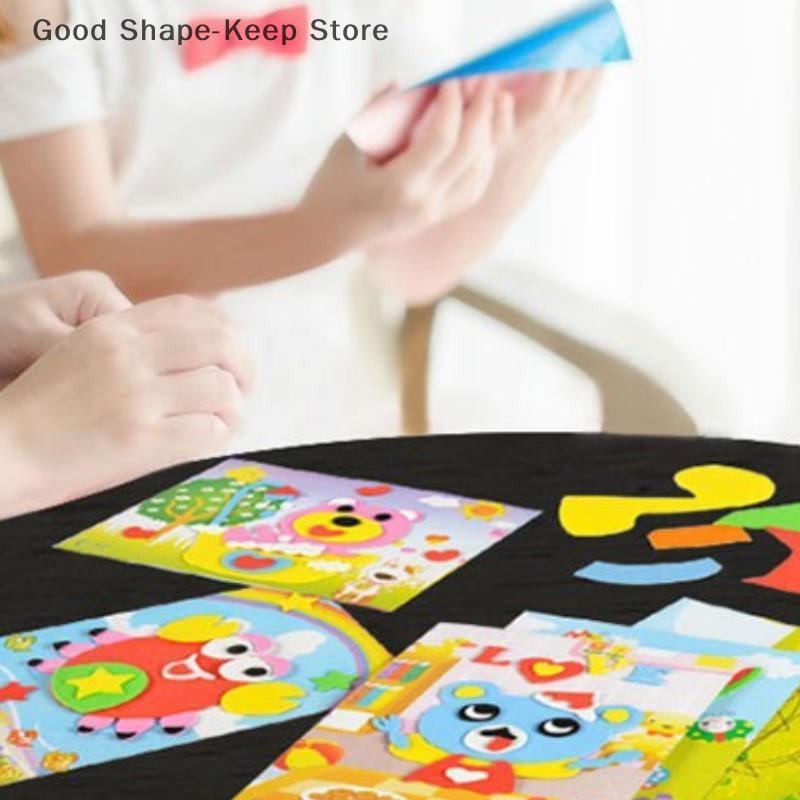 Cartoon Animal 3D Puzzle for Kids; 10/20 DIY EVA Foam Sticker Crafts; Fun and Educational
