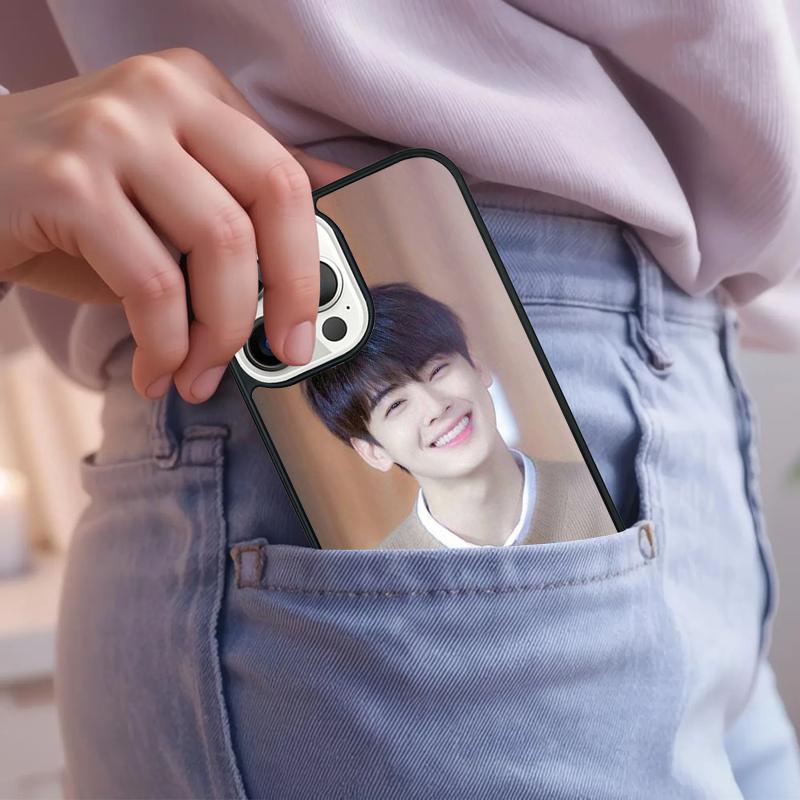 Cha EunWoo Eun Woo Phone Case For iPhone 17 Air 15 16e 14 13 Pro Max Coque 12 11 Pro Max PLUS cover
