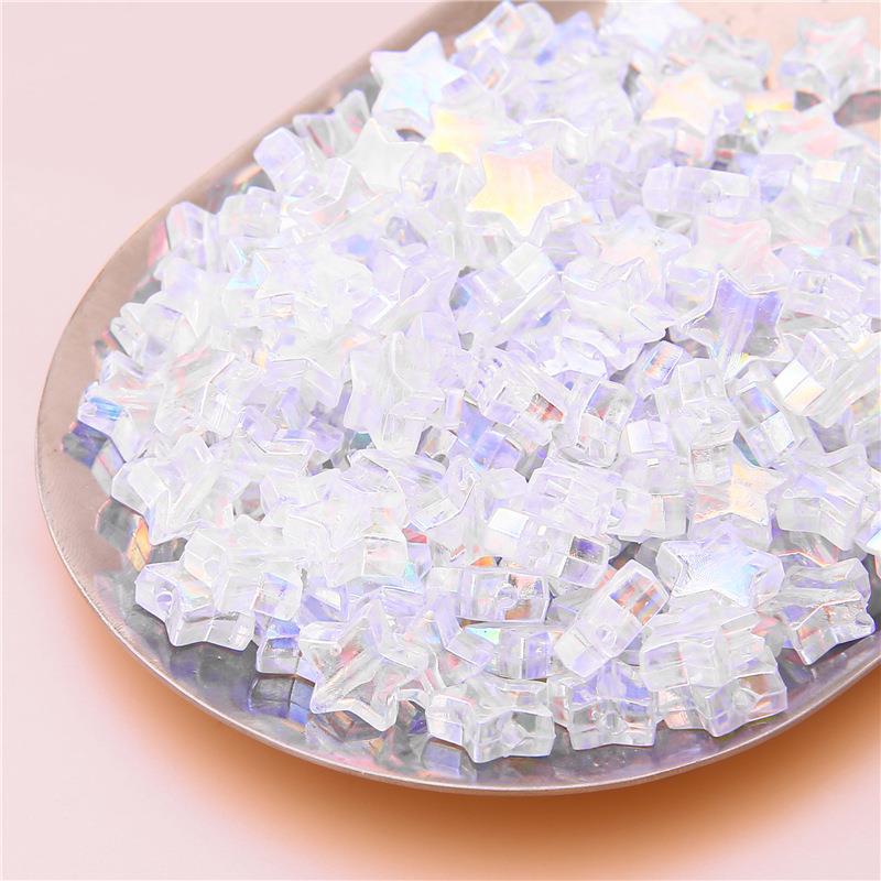 Acrylic Plated Color Beads for DIY Jewelry: Earrings, Bracelets, and Accessories.