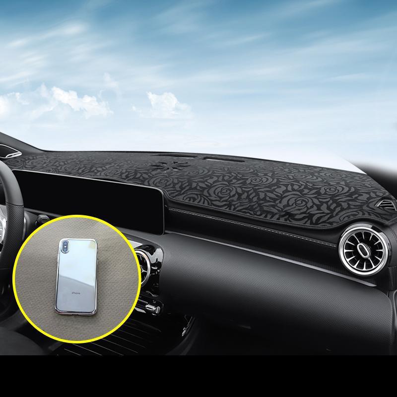 Flanella Copertura Cruscotto Parasole Copertura Cruscotto Tappeto Per Mercedes Benz Classe A W177 A160 A180 A200 A45 Accessori