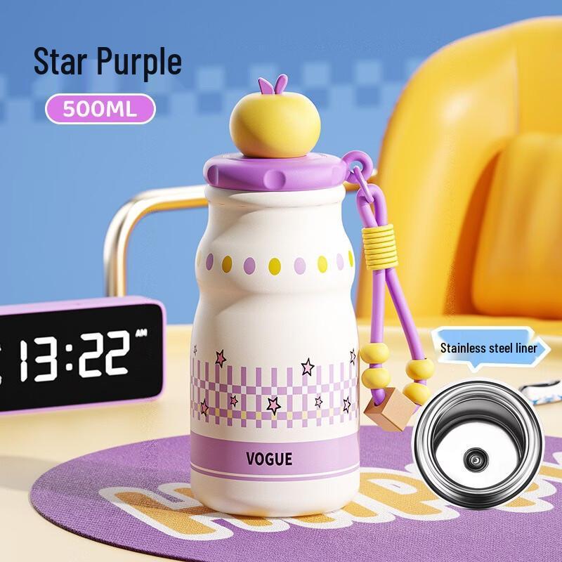 Portable Stainless Steel Kids Thermos with Straw