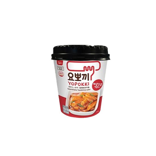 

Ёпокки Чашка Рабокки быстрого приготовления Чаджанг, Сыр, Розем Сладкая острая лапша Рамен Рисовый пирог Топокки Sweet Spicy 1set (4pcs)