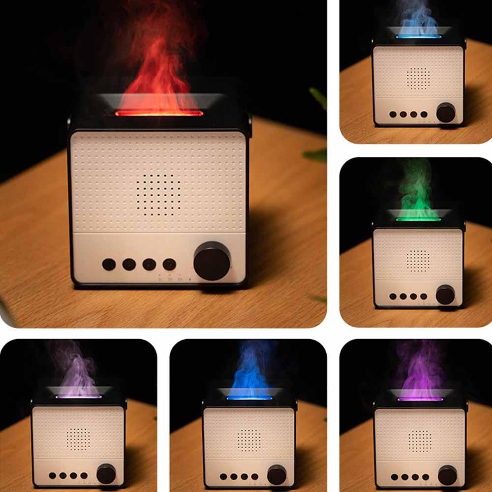 

Wireless Flame Lamp White Noise Sleep Aid Aromatherapy Essential Oil Diffuser Home
