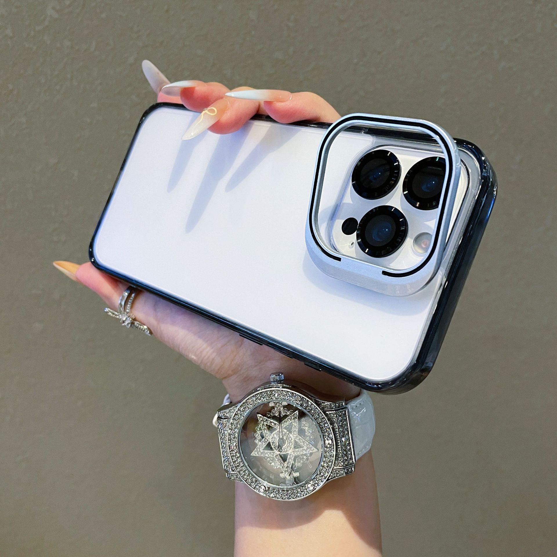 

iPhone 17 Pro Max Lens Film Bracket & 15 Case - Apple 16 Drop-Proof Full Coverage iPhone 12