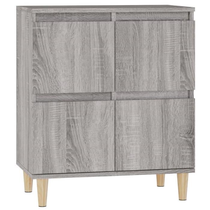 VidaXL Buffet Sonoma Grey 60x35x70 Cm Engineered Wood 821162