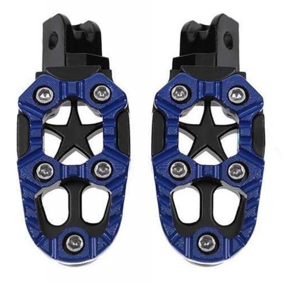 2Pcs/Set Universal 8mm Metal Motorcycle Off-road Foot Pegs Pedals Footrests