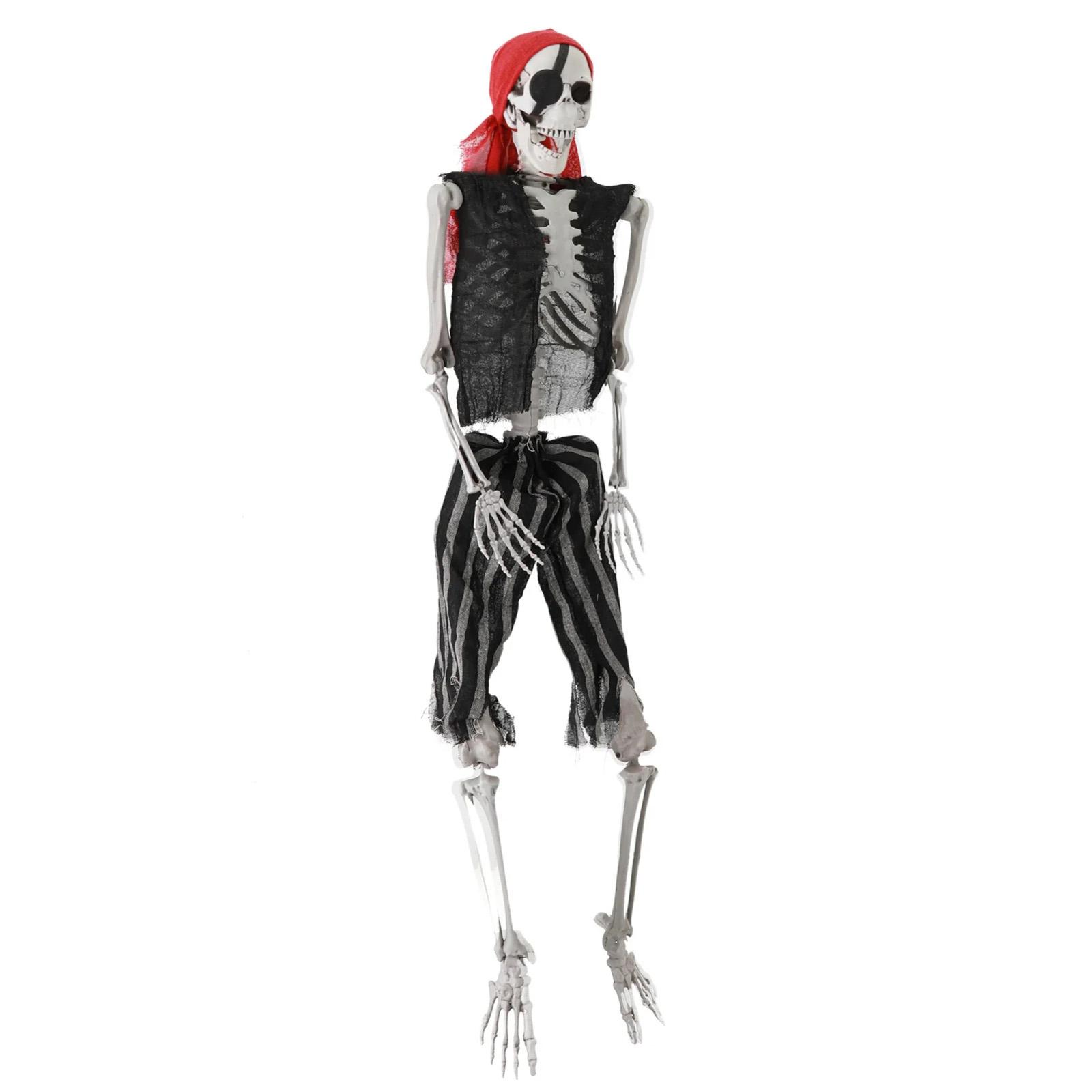 

Halloween 165cm Skeleton Simulation Human Plastic Skeleton Haunted House Prop Skeleton Decoration One Size