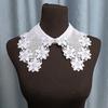 Outer Front Button-Up Shirt Collar Korean Version White Shirt Collar Versatile Hollow Lace Collar Fake Collar Niche Decorative Collar