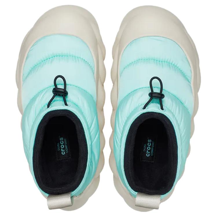 Crocs Unisex Overpuff Shorty Aquamarine Multi Unisex 210668-4PE