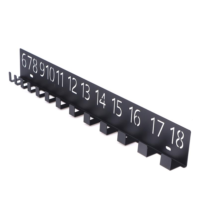 Wall Mounted Wrench Holder Durable Heavy-Duty Metal Wall-Mounted Screw Organizer With Numbered Slots