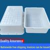 Popular Thickened Plastic Turnover Box: White Square Tray Turtle Breeding Basin with Free Shipping