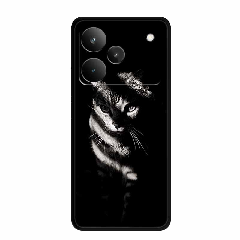 Für Realme P4 Pro 5G Hülle P4Pro Weiche TPU Silikon Rückabdeckung Für Realme P4 Pro Tiere 6,8" Bemalter Wolf Löwe Hülle Schale Tasche