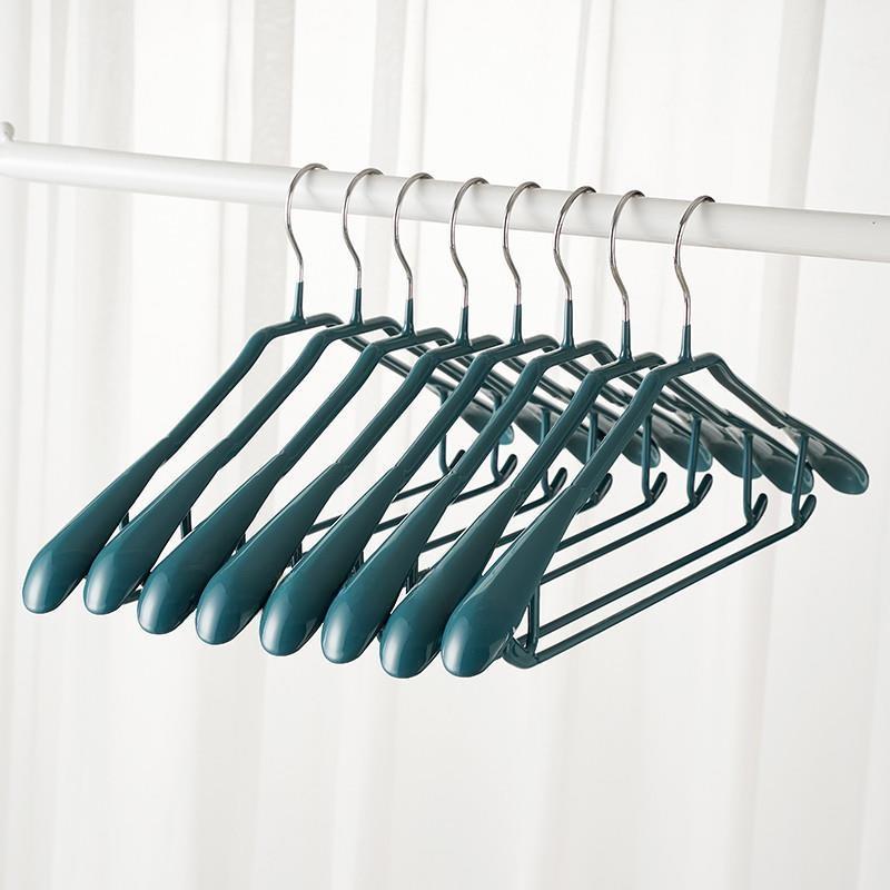Home Use Wide Shoulder No Trace Plastic Clothes Hanger Thickened Suit Hanger Coat Hanger Drying Hanger Non Slip Coated