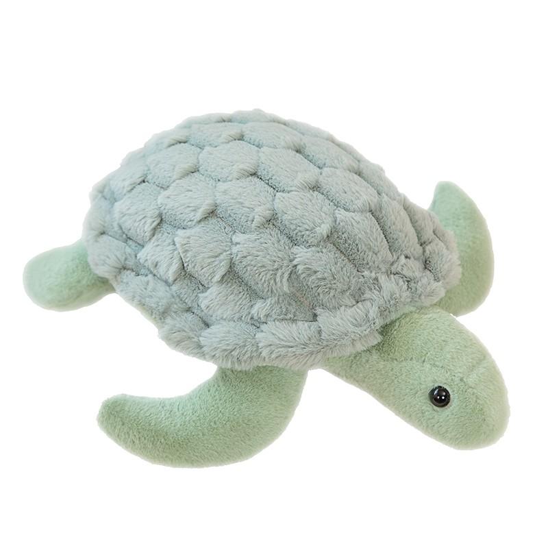 28/38cm Kawaii Plush Turtle Peluche Hairy Stuffed Soft Animal Doll Tortoise Appease Pillow Toy For Baby Christmas Birthday Gifts