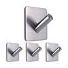 4 Pack Bathroom Kitchen Towel Hooks Waterproof Stainless Steel Heavy Duty Adhesive Hook