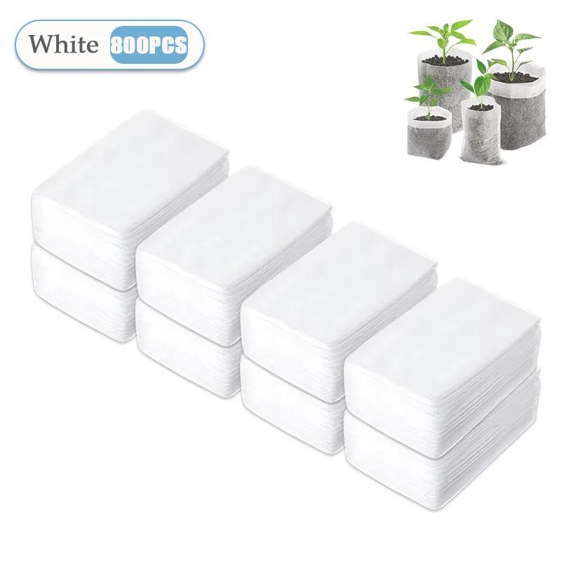 Biodegradable Non-woven Nursery Grow Bags, Breathable Planting Pockets, Eco Fabric Planter Bags for Flower Vegetable Seedling Cultivation