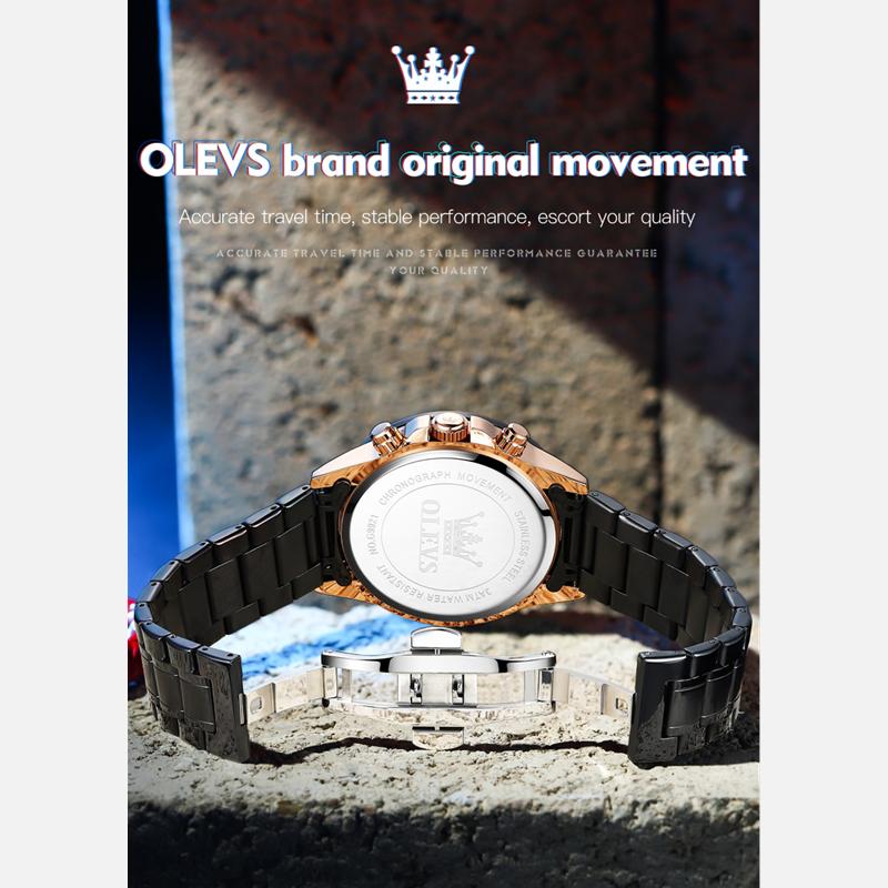 OLEVS Brand Watch Fashion Tide Night Light Multi-function Waterproof Quartz Men's Watch Men's Watch