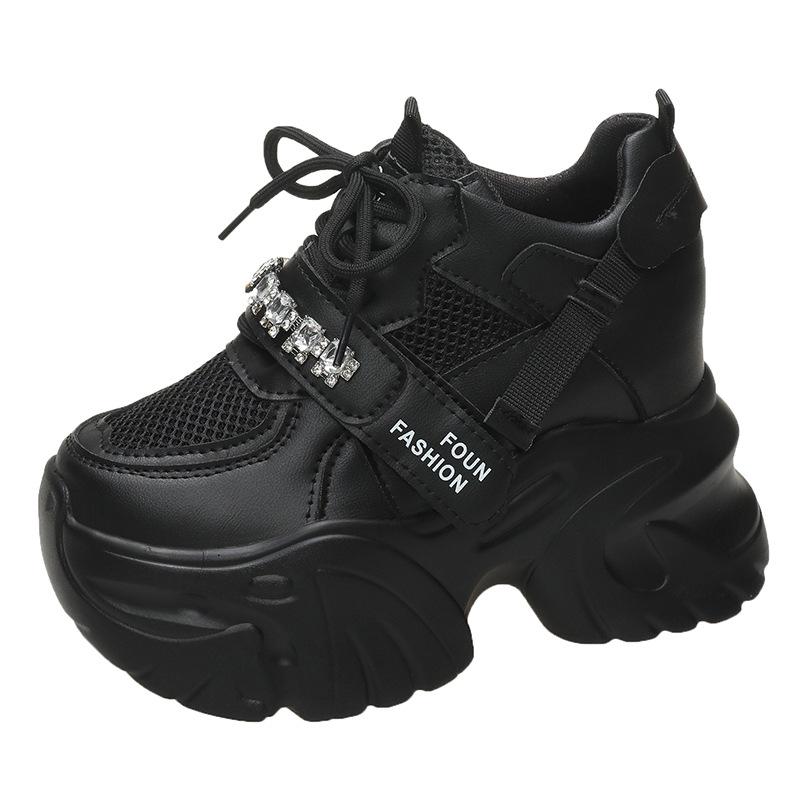 

Dad Shoes Girl 2025 Spring New Versatile Thick-soled Sports Xiaobai Summer Breathable Mesh Height Increasing Casual Women s Shoes 34