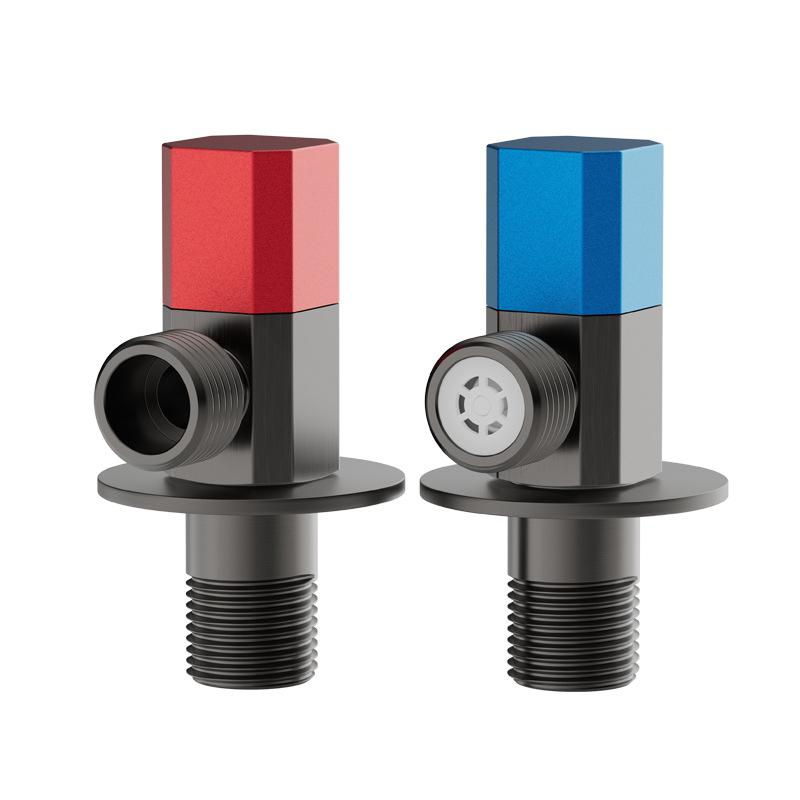 Stainless Steel High-Flow Submersible Angle Valve - Hot/Cold Universal Ball Stop Valve for Boats and Homes