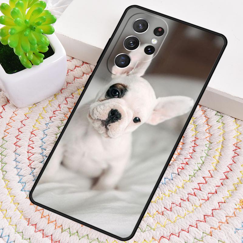 Funny french bulldog Phone Case for Samsung Galaxy note 10 pro S26 Ultra S23 S24 FE S25 S21 S22 PLUS shockproof Cove