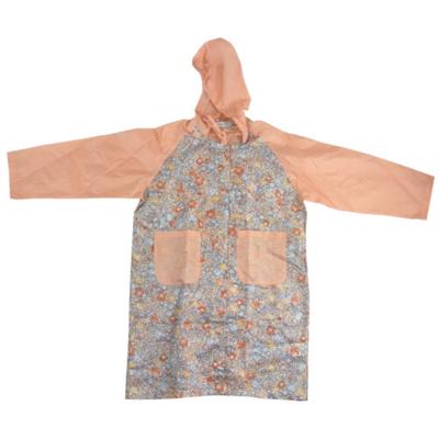 Attain Regnjacka för Regnjacka för Grundskolan Lämplig för Skolsäkerhet Reflekterande Förvaringsfodral Blommig Rosa Barn, Söt, Vattenavvisande,