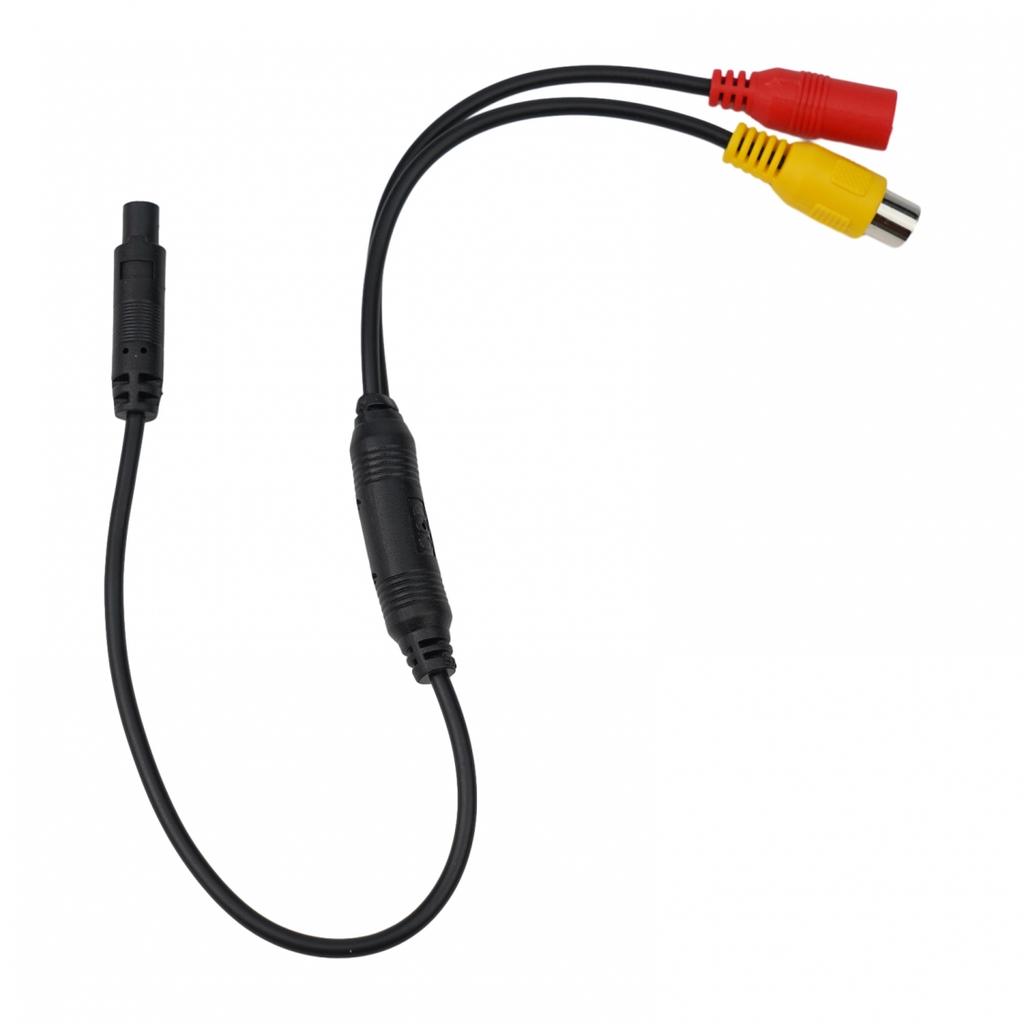 Camera Signal Harness for Car CVBS Male To 4 PIN Female Conversion Cable