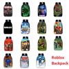 Roblox Pattern Kids School Backpack With Large Capacity And Durable Polyester Material