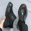 New Fashion Designer Men's Pointed Thick-soled Wedding Oxford Shoes British Retro Male Formal Dress Footwear Zapatos Hombre