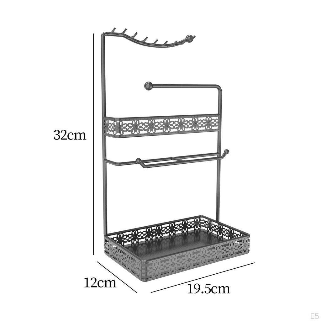 Elegante Organizer per Gioielli con Vassoio per l'Organizzazione della Toeletta