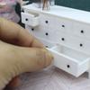 1/12 Scale Miniature Storage Cabinet Chest of Drawer Model Figurine Doll House Accessories Collectible Decoration