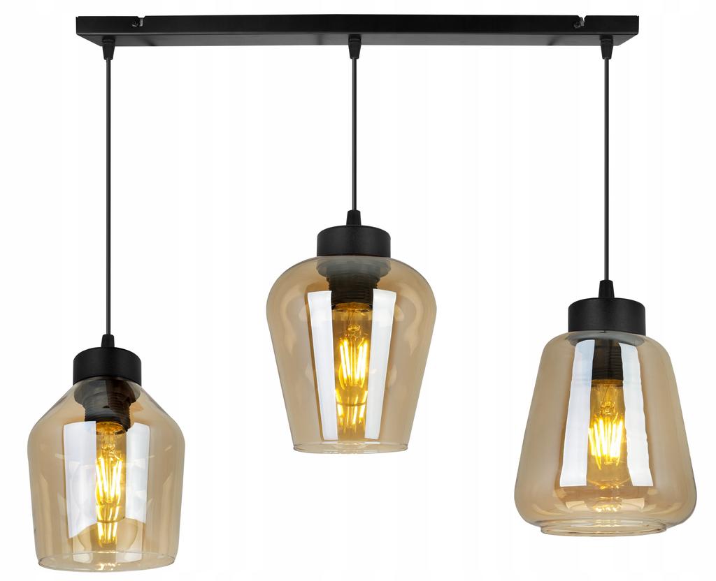 MODERNE ELEGANTE HÄNGELAMPE GLAS-SCHIRM