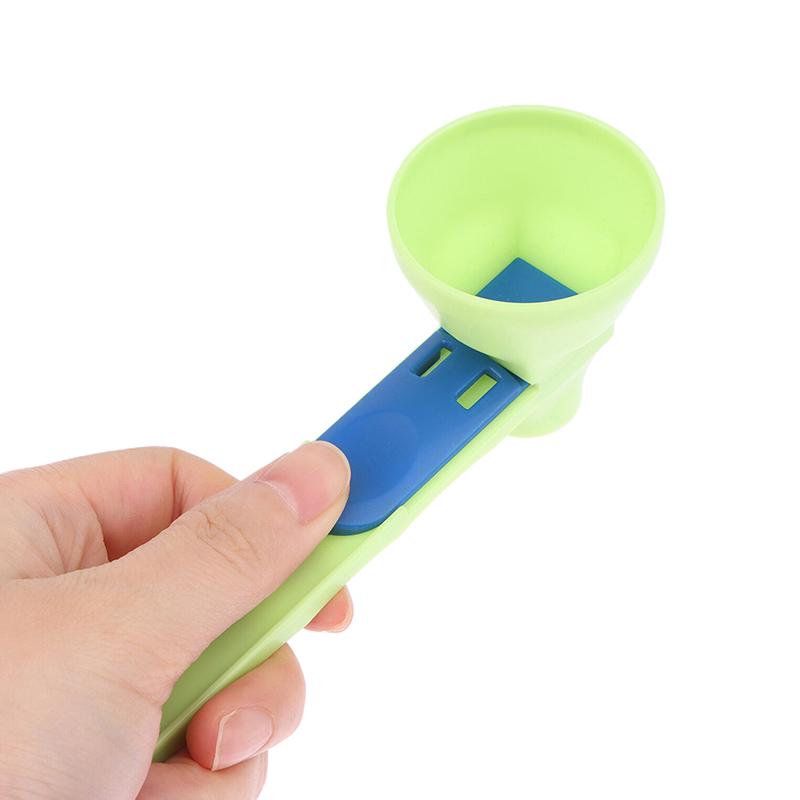 Coffee Scoop Funnel Measuring Spoon With Longer Handle Powder Scoop Reusable Sliding Design Coffee Spoon Kitchen Gadgets