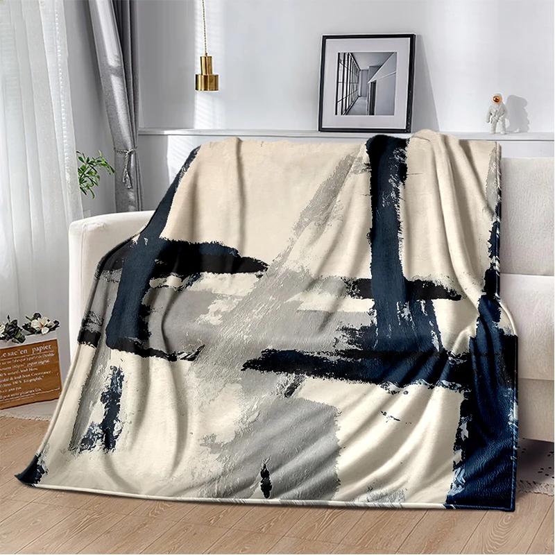 2025 New Style Bohemian Abstract Modern Art Geometry Blanket,Soft Throw Blanket for Home Bedroom Bed Sofa Travel Picnic Gift Kid