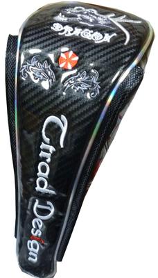 Fairway Golf Head Cover Dragon Magnetic Type (Black, Fairway)