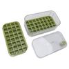 Ice Cubes Tray Easy Release 64 Grids Large Capacity 2 Layer Ice Maker Mould with Lid Bin Scoop for Cocktail Coffee