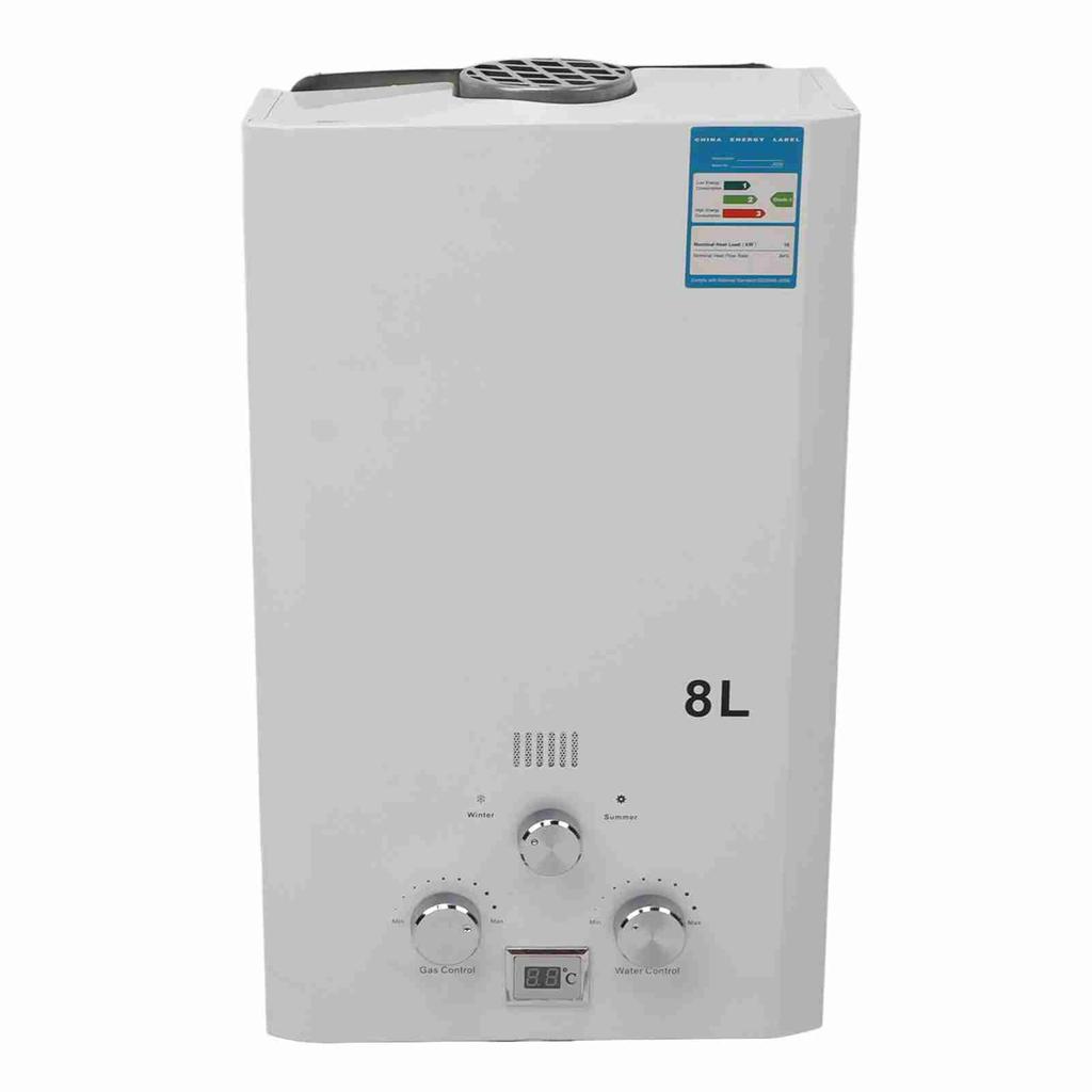 Shower Water Heater 8L Intelligent Water Storage Small Flue Type Liquefied Gas Water Heater for Bath