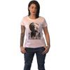Tupac T Shirt La Skyline Logo New Official Womens Skinny Fit White